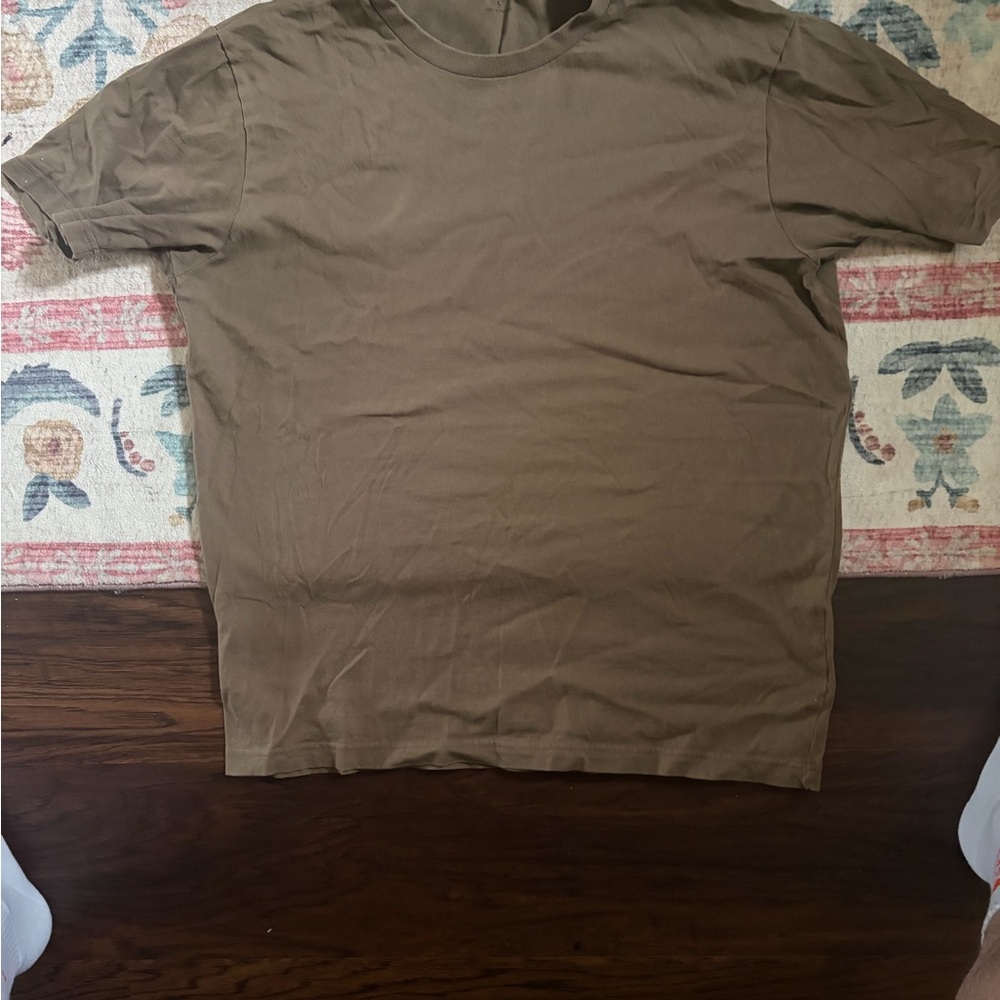Muji Men's 100% cotton Brown T Shirt